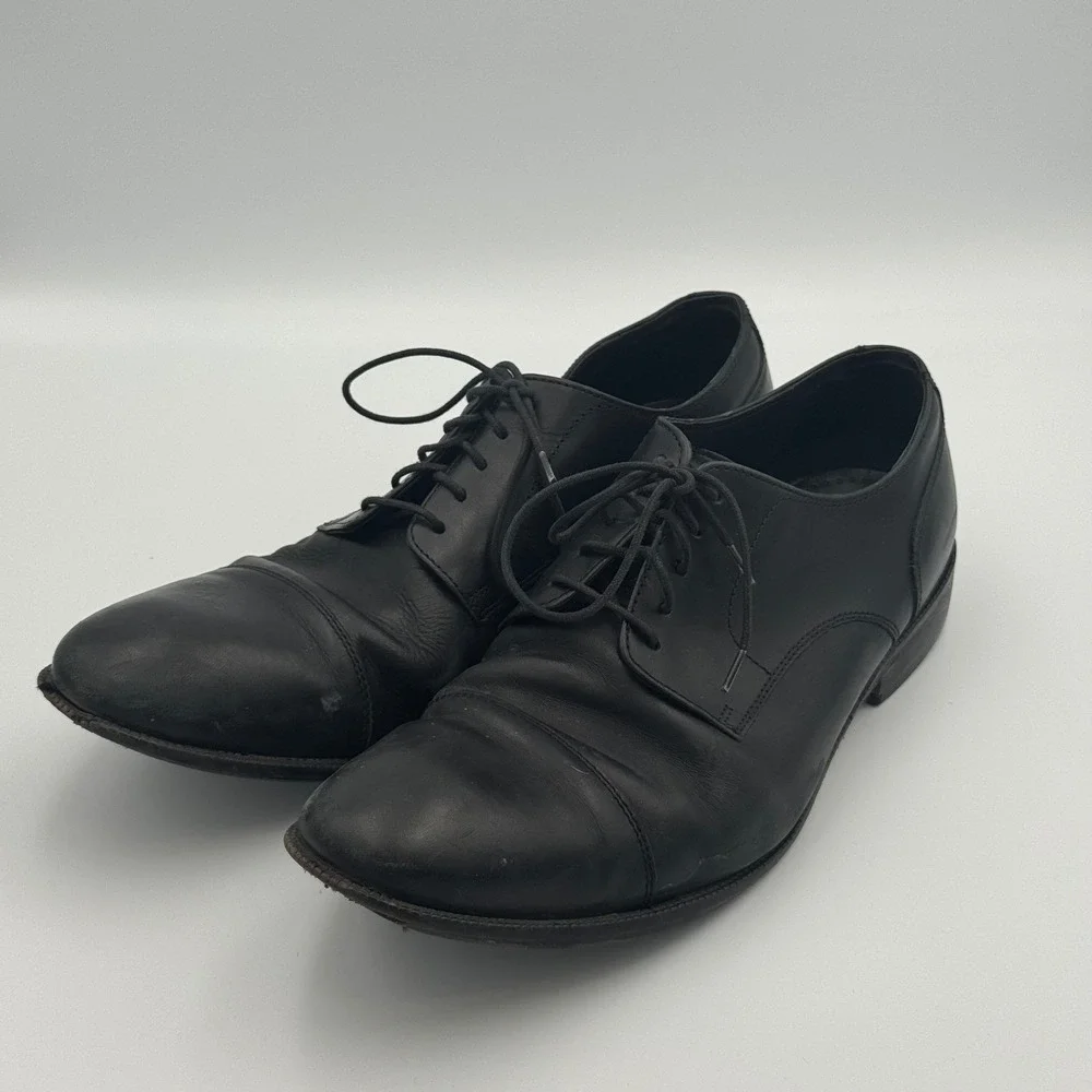 Cole Haan Williams II Men Black Leather Cap Toe Oxford Dress Shoes 11.5 NO BOX